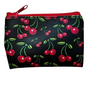 Cherry Zipper Coin Purse